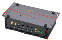 Nuevo Mini PC Industrial de Gama Alta Sin Ventilador para Kiosco de Pago GT9000 con Procesador Intel I5/i7 y Windows 10