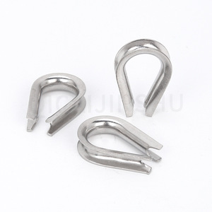 Clips de Acero Inoxidable para Cables de Alambre M2 a M28 para Uso Industrial, Superficie Lisa, Conexión de Orificio Redondo - Product Image 1