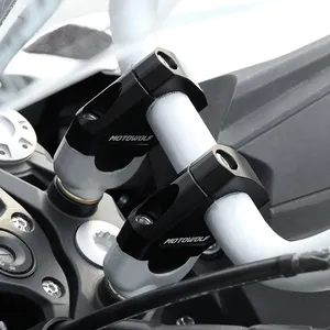 Dispositivo de aumento del manillar de la motocicleta, MODIFICACIÓN DE Motowolf, para ajustar la parte delantera/trasera