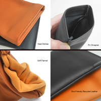 Drapé en cuir maison pour lunettes, mode écologique, Durable, ouvert, souple, accessoires, pochette, étui de lunettes de soleil