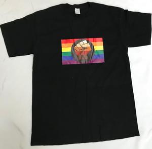 High Quality Plus Size Woven Breathable Ah Men Funny LGBT <strong>Gay</strong> <strong>Pride</strong> Jesus Rainbow Christian <strong>T</strong>-<strong>Shirt</strong> - Product Image 3