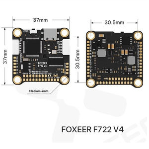 Controlador de Vuelo para Dron RC FOXEER F722 V4, MPU6000 con Barómetro de Referencia de 4-8S y Doble BEC, Material Plástico - Product Image 3