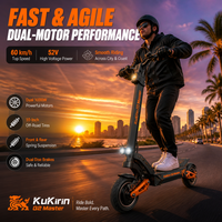 Trottinette électrique Kukirin G2 Pro G3 G4 S1 T3 M4 A1 à double moteur 800W, livraison rapide UE USA UK Canada, fournisseur original, vente en gros