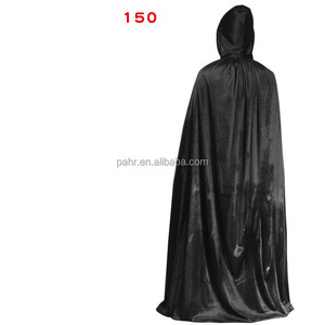 Nero rosso bianco <span class=keywords><strong>verde</strong></span> blu viola mantello Costume di Halloween con cappuccio per bambini/adulto velluto strega mantello TV e film ispirato - Product Image 4
