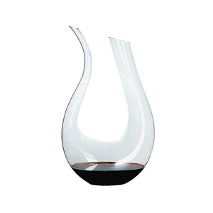 Decanter all'ingrosso di bicchieri all'ingrosso fatti a mano bottiglia di <span class=keywords><strong>vino</strong></span> di alta qualità senza piombo di cristallo a forma di U bicchiere di <span class=keywords><strong>vino</strong></span> rosso Decanter - Product Image 6