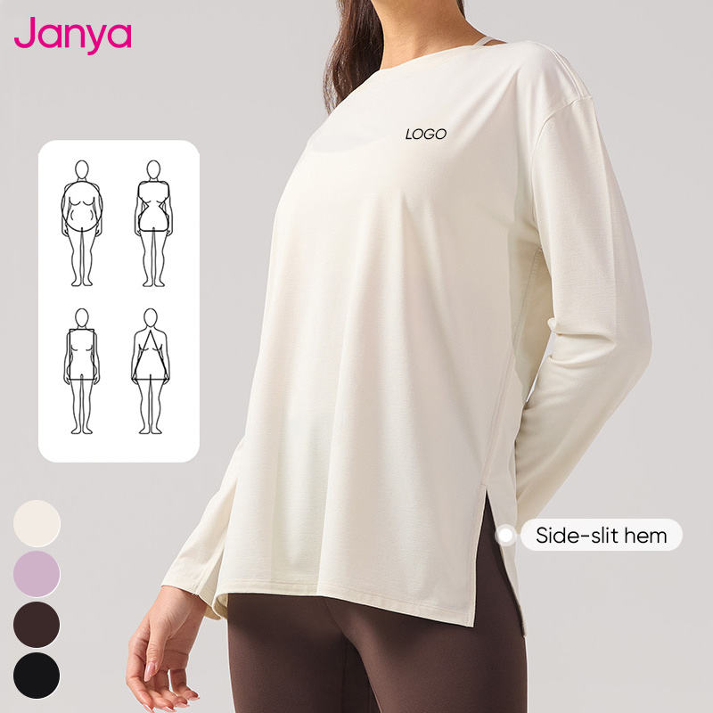 Janya 2026 Nude Feel Soft Elastic Breathable Sports Wear Boat Collar janya-2026-nude-feel-soft-elastic-breathable-sports-wear-boat-collar