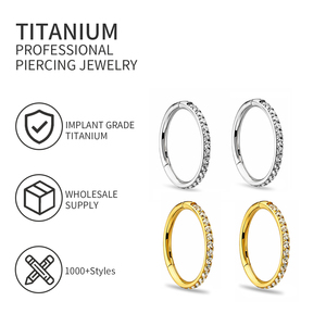 Anneau de <span class=keywords><strong>nez</strong></span> articulé en titane ASTM F136, boucles d'oreilles pour tragus, hélix, cartilage, conque, anneaux de <span class=keywords><strong>narine</strong></span>, anneaux de lèvre - Product Image 2