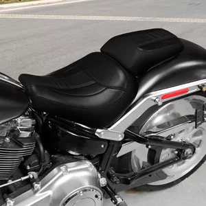 Asiento Delantero <span class=keywords><strong>y</strong></span> Trasero para Motocicleta S18-07-BK, Compatible con Harley <span class=keywords><strong>Fat</strong></span> Boy FLFBS 2018-2025 - Product Image 2
