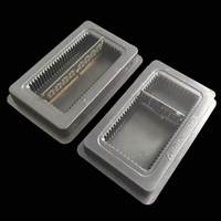 Plateau de rangement pour mémoire avec couvercle, compatible avec 10 cartes DIMM longues (DDR4 / DDR3 / DDR2 / DDR pour ordinateur de bureau) et 25 cartes pour ordinateur portable, emballage ESD
