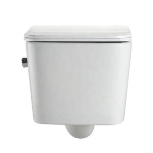 Commode murale de haute qualité Prix <span class=keywords><strong>WC</strong></span> suspendu sans rebord Toilette compacte avec douche intégrée - Product Image 6