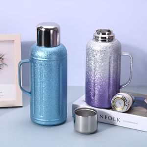 Insulated Teapot Large Capacity With Lid Travel Use Temperature Measuring Thermos - Product Image 1