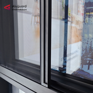Puertas y Ventanas de Aluminio Resistentes a Huracanes NFRC <span class=keywords><strong>AAMA</strong></span> AS2047 con Mosquitera, Ventana Abatible de Aluminio y Vidrio para Casa o Villa - Product Image 4