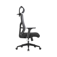 Chaise de bureau exécutive noire en maille intégrale, la plus vendue, à prix abordable, avec support lombaire ergonomique réglable, appuie-tête réglable en hauteur et 3 vérins à gaz