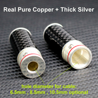 Connecteurs audio RCA YIVO en cuivre pur plaqué argent et rhodium véritable, fiches durables pour système home cinéma Hi-Fi et audio automobile