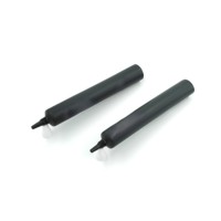 Tube cosmétique souple 20ml 30ml 50ml en plastique avec embout pointu intégré 22mm, bouchon à vis, gris anthracite mat, logo personnalisé