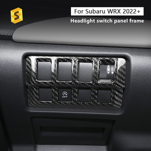 <span class=keywords><strong>Shasha</strong></span> accessoires en Fiber de carbone mode phares interrupteur panneau cadre en Fiber de carbone accessoires de voiture pour Subaru WRX 2022-2023 - Product Image 3