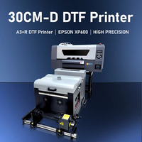 Imprimante DTF A3 automatique haute efficacité, nouvelle génération, encre pigmentée XP600, vitesse 6/h, prend en charge les formats de fichiers multiples PDF, JPEG, TIFF