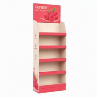 Présentoir de sol pliable de style moderne en carton pour supermarché – Offre spéciale