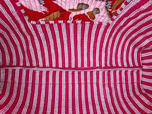 Bolsa de Transporte Acolchada de Algodón, Lavable, con Patrón Tradicional Impreso a Mano, Bolso de Hombro para Viajes y Compras - Product Image 3