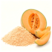 Groothandel Bulk Gespraydroogde Zure Cantaloupe Poeder Premium Kwaliteit 80-120 Mesh Aangepaste Formulering Voedingssupplementen Voedsel