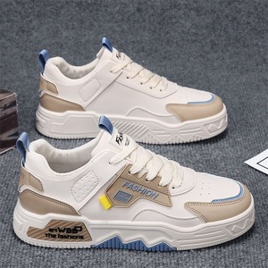 Nouvelles chaussures blanches respirantes pour hommes, tendance, semelles épaisses, baskets décontractées, chaussures plates pour tous les jours, mode - Product Image 4