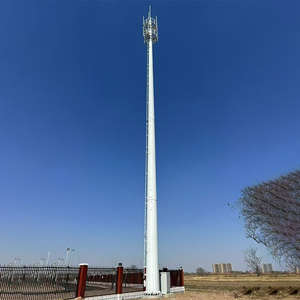 Tour de télécommunication solaire, lampadaire, tour de signalisation, acier laminé à chaud, hauteur de 15 m à 200 m, durée de vie supérieure à 50 ans - Product Image 4