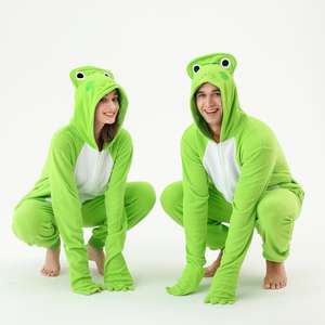 Frog Zippy Onesie Pajamas for Adults <b>TV</b> & <b>Movie</b> <b>Costumes</b> Kigurumi Bodysuit for Night - Product Image 2