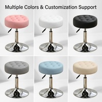 Tabouret de bar pivotant matelassé en diamant, réglable en hauteur, avec repose-pieds et dossier, pour restaurant, hôtel, usage commercial