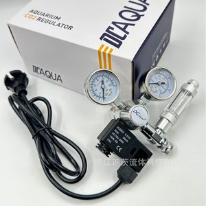 Regulador de CO2 para acuario DCAQUA, válvula reductora de presión de aleación de aluminio con doble manómetro para acuarios plantados - Product Image 1
