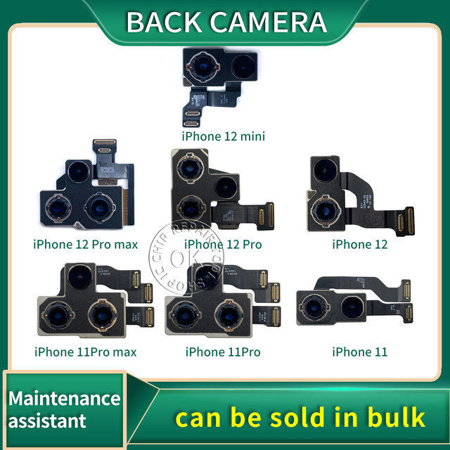Original Back Camera Rear Main Lens Flex Cable For iPhone 11 12 mini 12Pro 11Pro Max Rear Camera module Repair Parts