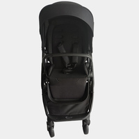 Poussette bébé 2-en-1 en lin de luxe avec cadre en acier inoxydable, portable pour enfants - Modèle neuf fabriqué en Chine