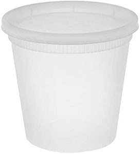 24/32oz Food <b>Storage</b> Containers <b>Freezer</b> Deli Cups for Soup Plastic Deli Kitchen Leak-Proof Soup Cup Food Containers with Lids - Product Image 1