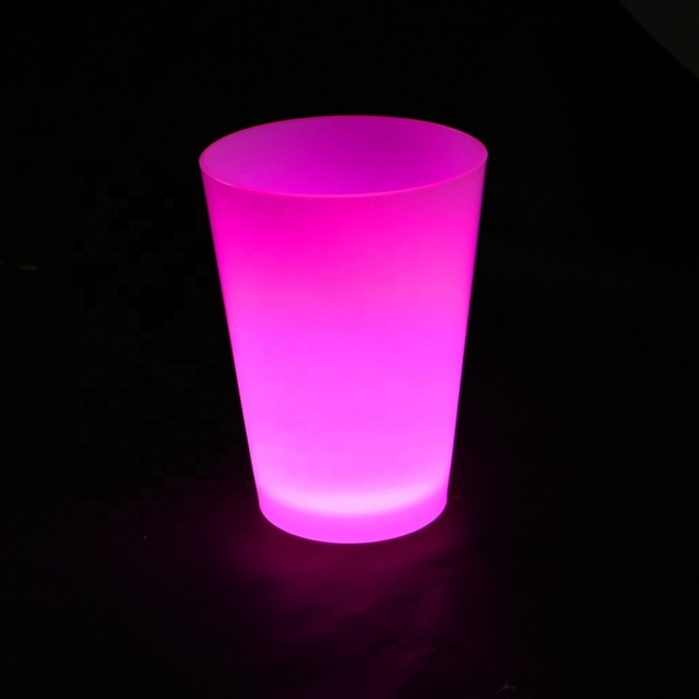 POPGLO Factory Wholesale Fluorescence Light up 12 OZ Glow Stick Cup Toy for Bars, Party and Events