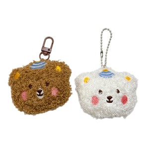 Lindo colgante de peluche de oso con corona y rizos, regalo de boda, llavero de peluche - Product Image 5