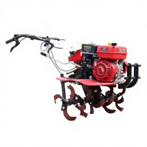Hand-push Garden <b>Cultivators</b> Gasoline Mini Power Tiller 7Hp 6Hp Tractor Small Hand Two Wheel Mini Power Tiller - Product Image 4
