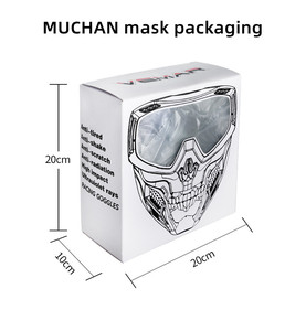 Trend maskesi taktik motosiklet 3/4 kask taktik oyunu motosiklet kum lokomotif maske - Product Image 3