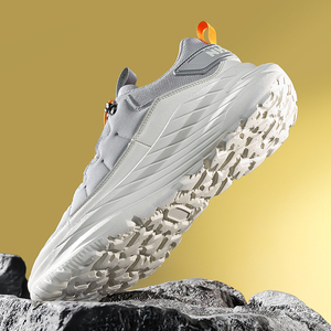 Zapatillas de Running para Hombre Fáciles de Poner y Quitar, con Cordones Rápidos, Suela Gruesa, para Senderismo, Caminar, Trotar, Deporte al Aire Libre - Product Image 4