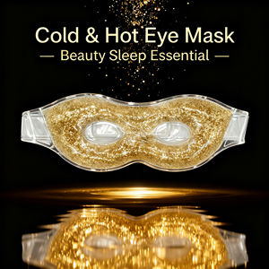 <span class=keywords><strong>Masque</strong></span> oculaire HANERSHI multi-usages, relaxant, rafraîchissant, luxueux, super doux, avec sangle élastique, gel glacé pailleté, anti-rides, anti-cernes - Product Image 6