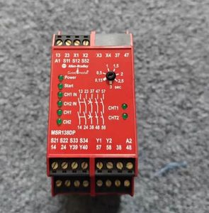 รีเลย์นิรภัยแบบฟังก์ชันเดียว AB รุ่น 440R-M23140 ยี่ห้อ <span class=keywords><strong>Guardmaster</strong></span> MSR138.1DP สำหรับการควบคุมความปลอดภัย ใช้งานได้ 12 เดือน - Product Image 2