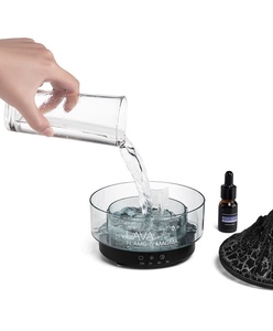 Difusor de Aroma Ultrasónico Iceberg de 260 ml, Humidificador de Aire con Efecto Volcán y Medusa, Llama de Fuego, Luz Nocturna de 7 Colores, Eléctrico para el Hogar - Product Image 3