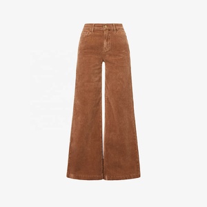 <span class=keywords><strong>A</strong></span> vita alta commercio all'ingrosso di colore marrone cotone <span class=keywords><strong>pantaloni</strong></span> larghi del piedino delle donne <span class=keywords><strong>pantaloni</strong></span> di <span class=keywords><strong>velluto</strong></span> <span class=keywords><strong>a</strong></span> <span class=keywords><strong>coste</strong></span> - Product Image 5