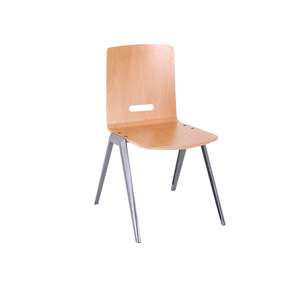 Silla de Conferencia Henmei, Color Madera Natural, Polietileno de Alta Densidad, para Uso en Oficina - Product Image 4
