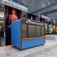 Remorque mobile multi-usage en structure acier, maison préfabriquée pour camion de restauration rapide et équipement de cuisine de magasin