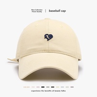Gorra de Béisbol con Bordado de Corazón para Mujer, Parte Superior Suave, Talla Grande, Ajustable, Estilo Casual y Versátil, Tipo Sombrero para el Sol