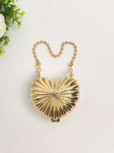 Sac de soirée unisexe en cristal avec fermeture éclair, orné de strass floraux étincelants, imperméable, pour mariage - Product Image 4