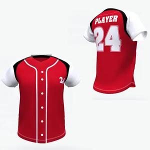 Kunden spezifisches Design Personal isierte Herren gedruckt benutzer definierte Sublimation muster Baseball-Shirts Club League Softball-Basketball-Trikots