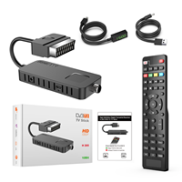Usine H265 DVB T2/C TV Stick T2 Dongle 1080P numérique FTA décodeur TV Tuner péritel DVB T2 TV Stick