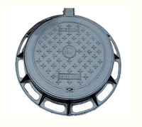 Couvercle de regard rond en fonte ductile EN124 C250 GGG50, diamètre extérieur 750 mm, ouverture nette 570 mm, personnalisable pour égouts et routes municipales
