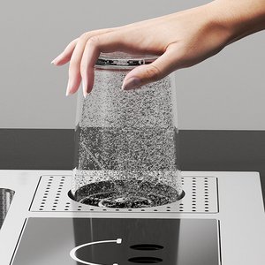 Fregadero de Cocina Multifuncional de Gran Capacidad en Acero Inoxidable 304 con Grifo Extraíble y Contenedor de Residuos - Product Image 4