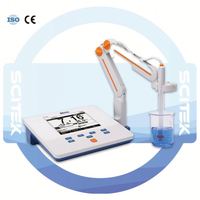 SCITEK Medidor de pH portátil-0,00 a 14.00pH Ajuste de pantalla táctil Medidor de pH